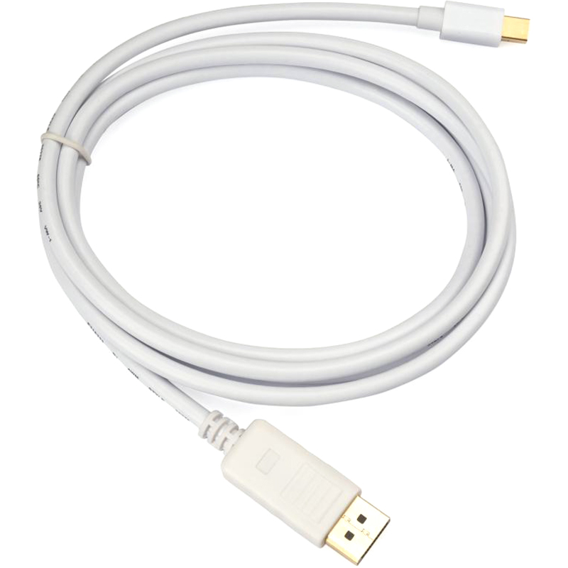 Кабель VINGA Mini Display Port to Display Port 1.8m 4K White (VCPMDPDP1.8WH) Вид кабель