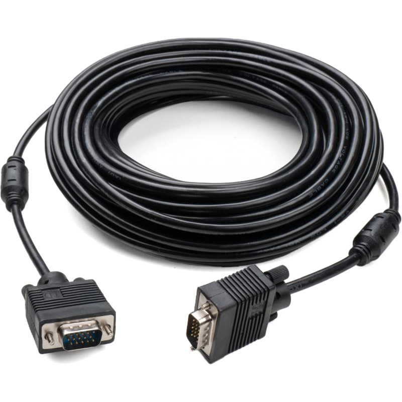 Кабель VINGA VGA 15.0m ferrits (VCPVGAF15BK) Вид кабель