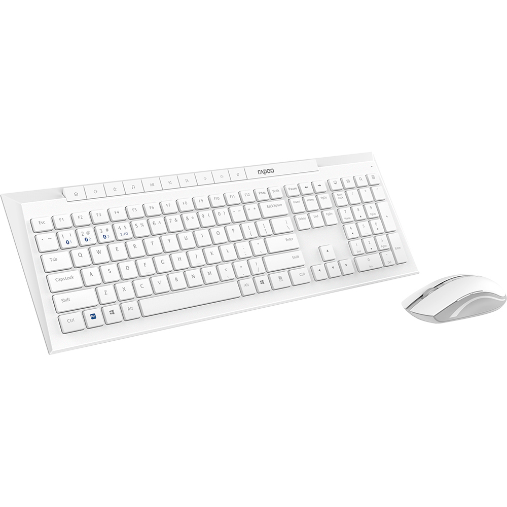 Комплект RAPOO 8210M Wireless White (8210М White) Комплектація клавіатура+миша