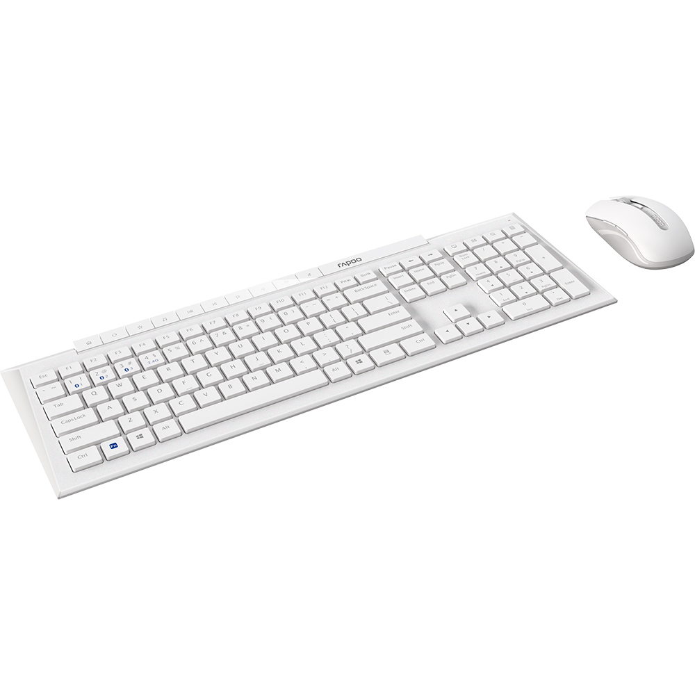 Комплект RAPOO 8210M Wireless White (8210М White) Підключення бездротове