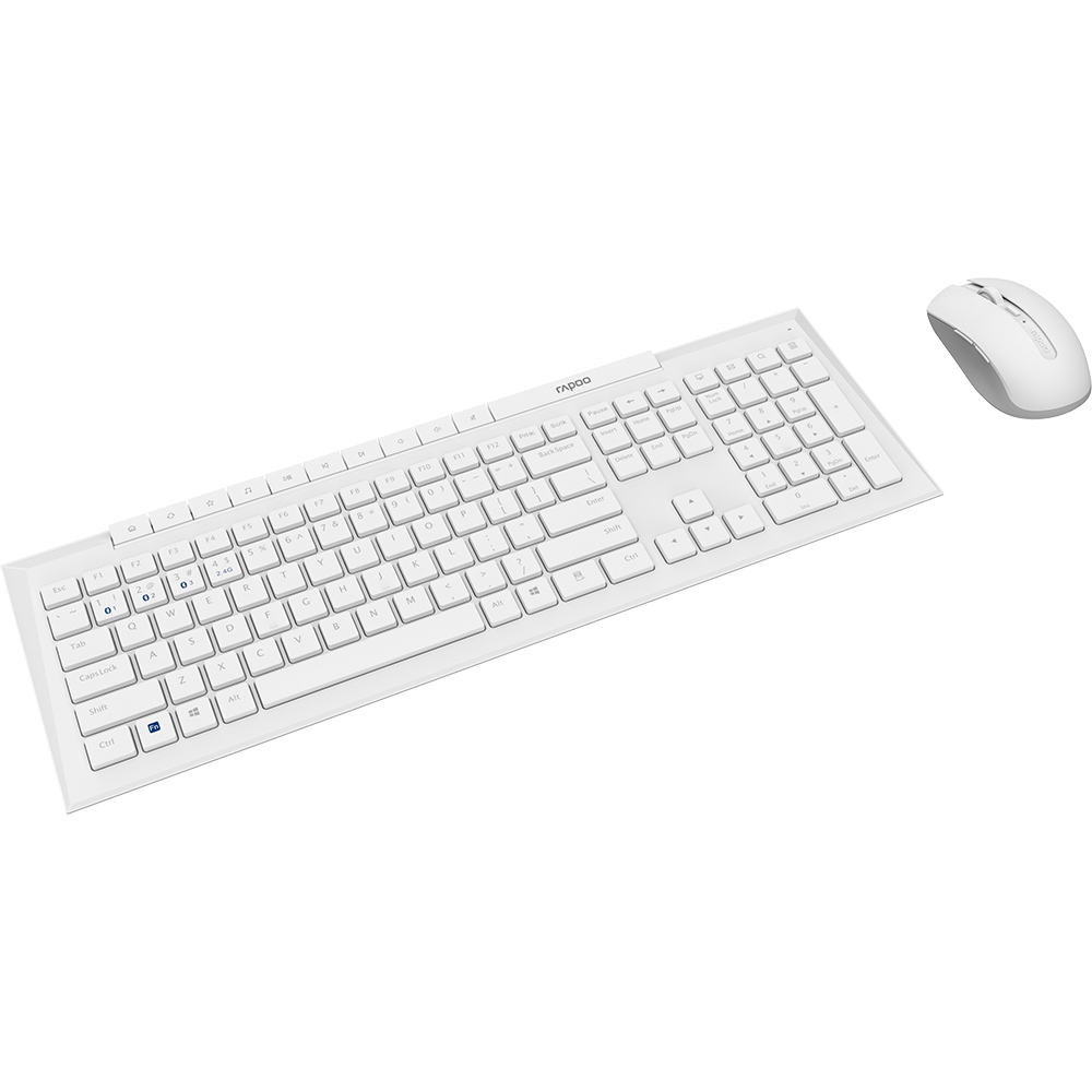 Зовнішній вигляд Комплект RAPOO 8210M Wireless White (8210М White)