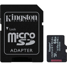 Купити у Запоріжжі - Карта пам'яті KINGSTON Miсro-SDXC 64GB V30 A1 Industrial class 10 UHS-I (SDCIT2/64GB)