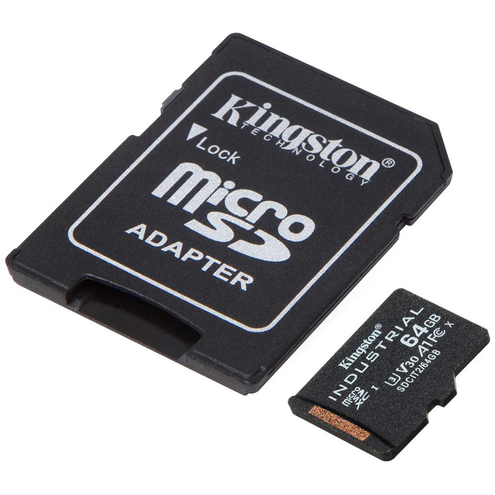 Карта памяти KINGSTON Miсro-SDXC 64GB V30 A1 Industrial class 10 UHS-I (SDCIT2/64GB) Тип карты micro-SDXC