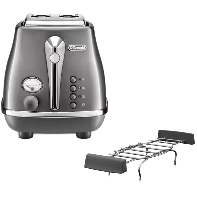 Тостер DELONGHI CTOT 2103 GY Кількість відділень 2