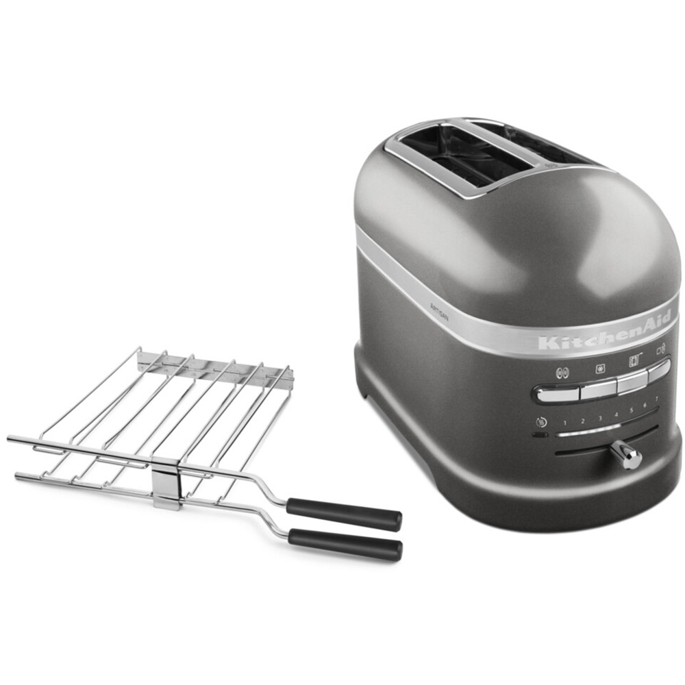 Тостер KITCHENAID Artisan 5KMT2204EMS Silver Medallion Кількість відділень 2