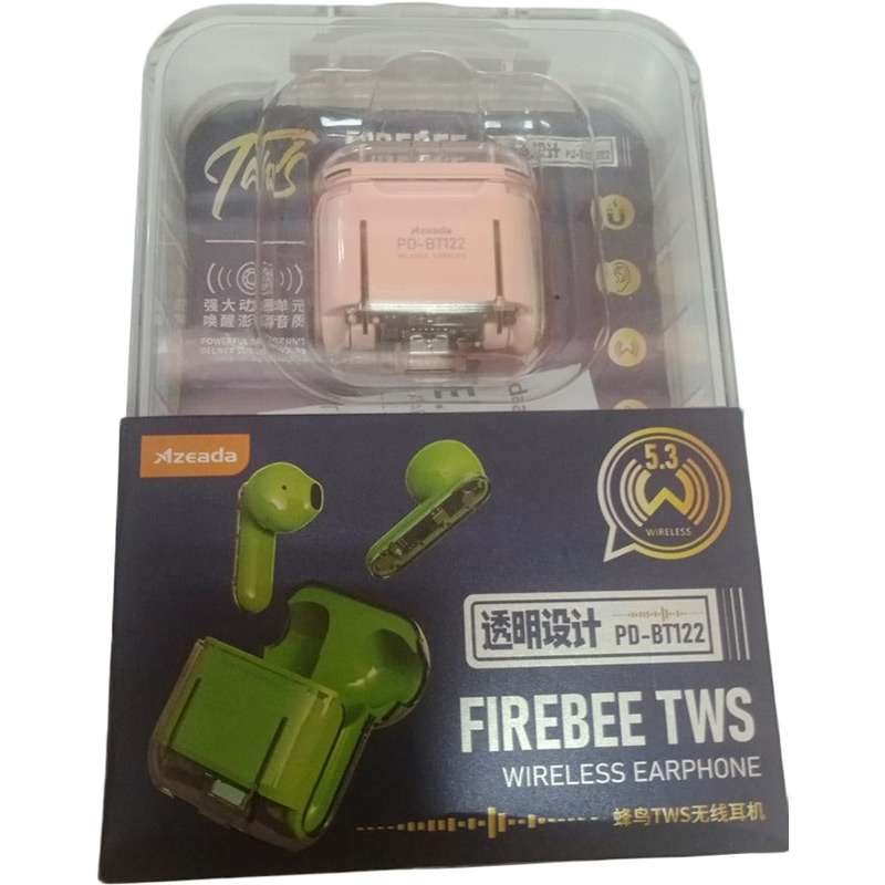 Гарнитура PRODA Azeada Firebee TWS BT-122 Pink (PD-BT122-PN) Крепление TWS (без провода)