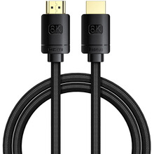 Кабель BASEUS HDMI M-M, 1.5m, V2.1 8K Black (WKGQ040101)