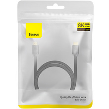 Кабель BASEUS HDMI M - M, 1.5m, V2.1 8K Black (WKGQ040101)