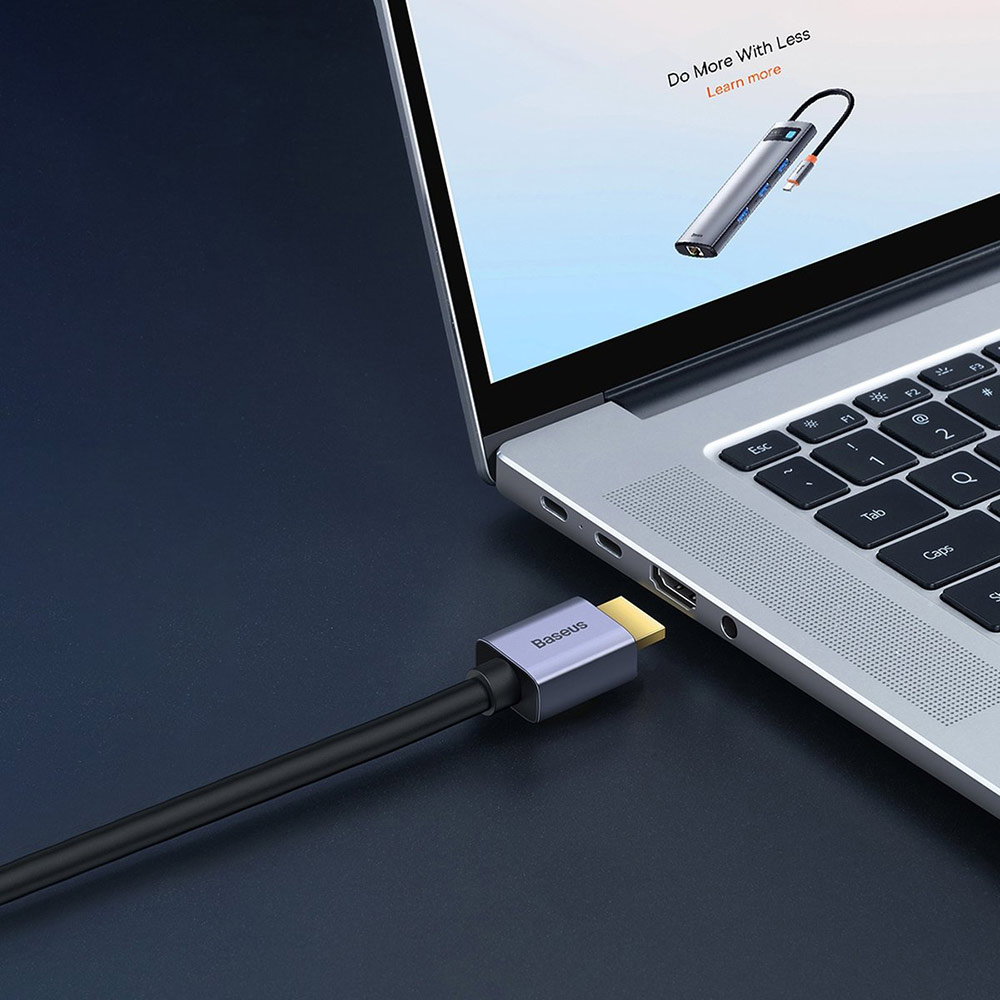 Фото Кабель BASEUS HDMI M - M, 2m, V2.0 4K Black (WKGQ020201)