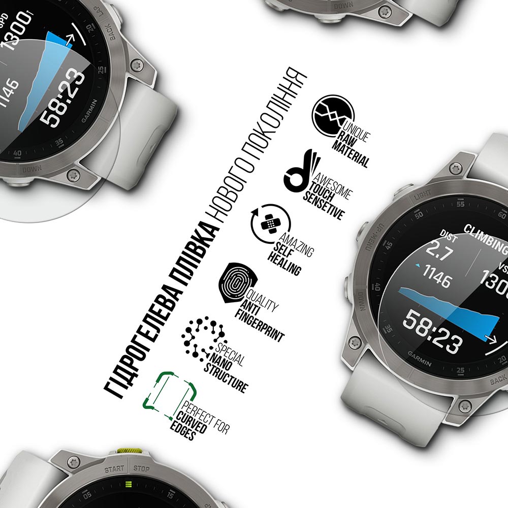 Защитная пленка ARMORSTANDART Supreme для Garmin Epix 2 6 шт. (ARM67106) Совместимость по модели Garmin Epix 2