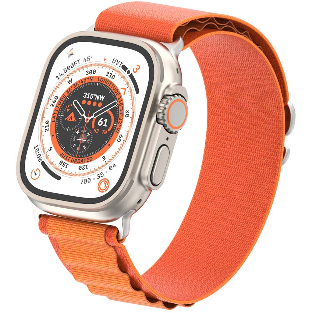 Ремінець ArmorStandart Alpina Band для Apple Watch 42 (Series 11-10)/41/40/38 Orange (ARM64978) Сумісність за моделлю Apple Watch Series 4 40mm