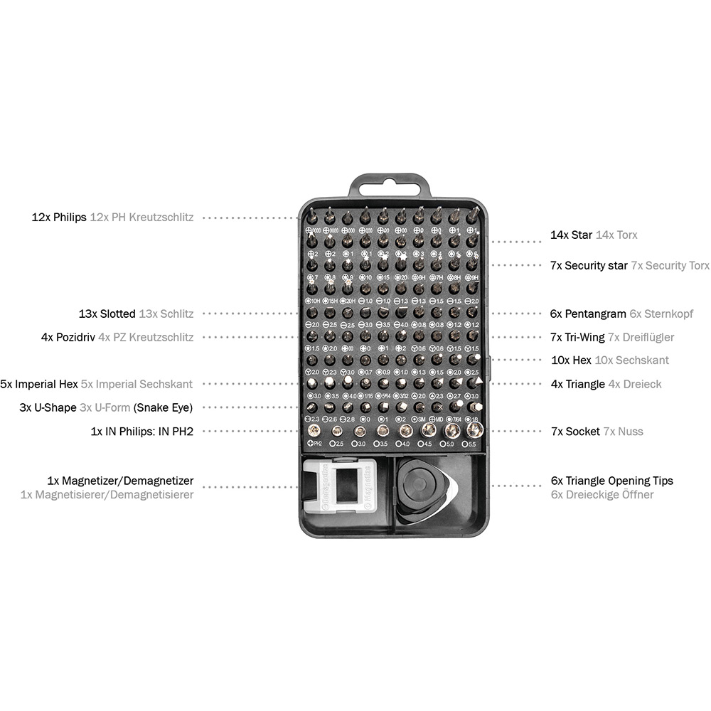 Фото Набор отверток DIGITUS Precision Screwdriver Set 115 (DA-70361)