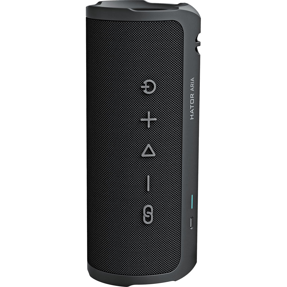 Зовнішній вигляд Портативна акустика HATOR Aria Wireless Phantom Black (HTA-201)