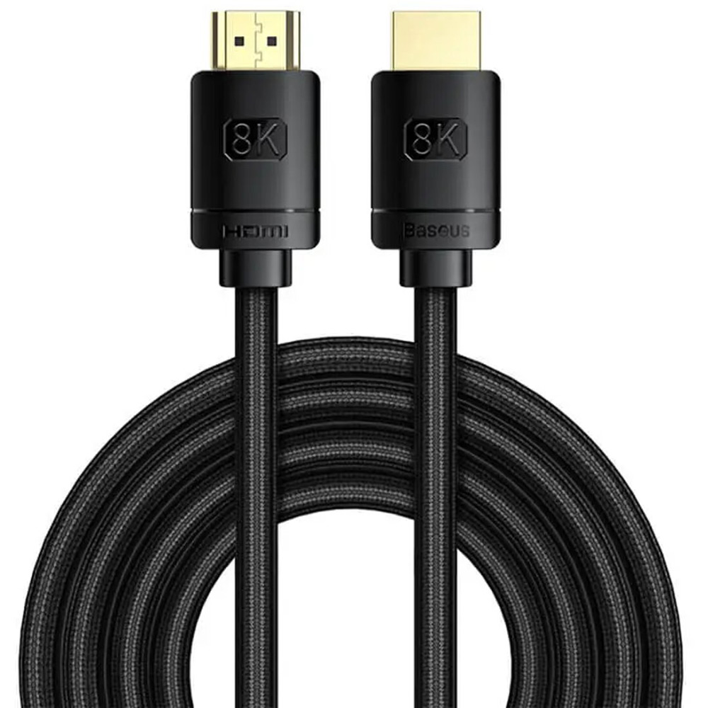 Кабель BASEUS HDMI M - M, 1m, V2.1 8K Black (WKGQ000001)