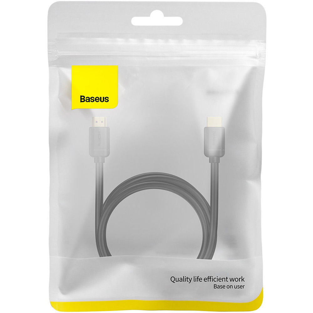 Фото Кабель BASEUS HDMI M - M, 3m, V2.0 4K, HD Series Black (CAKGQ-C01)