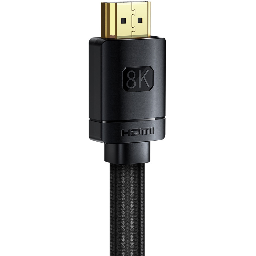 Кабель BASEUS HDMI M - M, 3m, V2.1 8K, HD Series Black (CAKGQ-L01) Коннекторы папа-папа