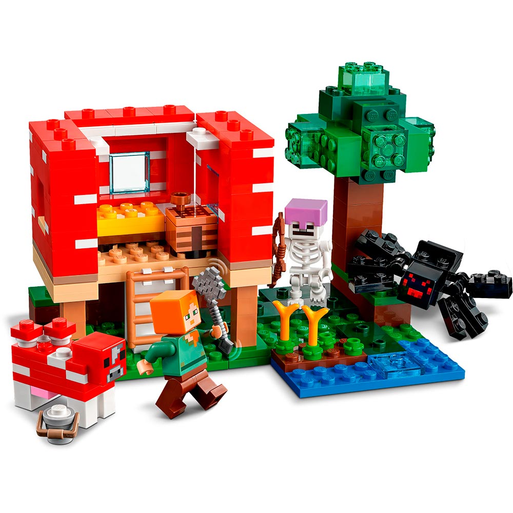 Конструктор LEGO Minecraft Грибной дом (21179) Тематика компьютерные игры