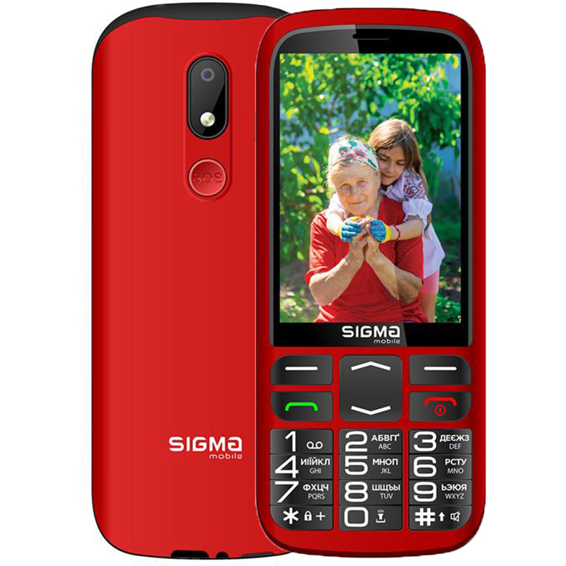 Мобільний телефон SIGMA Comfort 50 Optima Type-C Red Мобільний телефон SIGMA Comfort 50 Optima Type-C Red