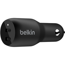 Автомобильное зарядное устройство BELKIN 36Вт 2хUSB-C PD Black (CCB002BTBK)