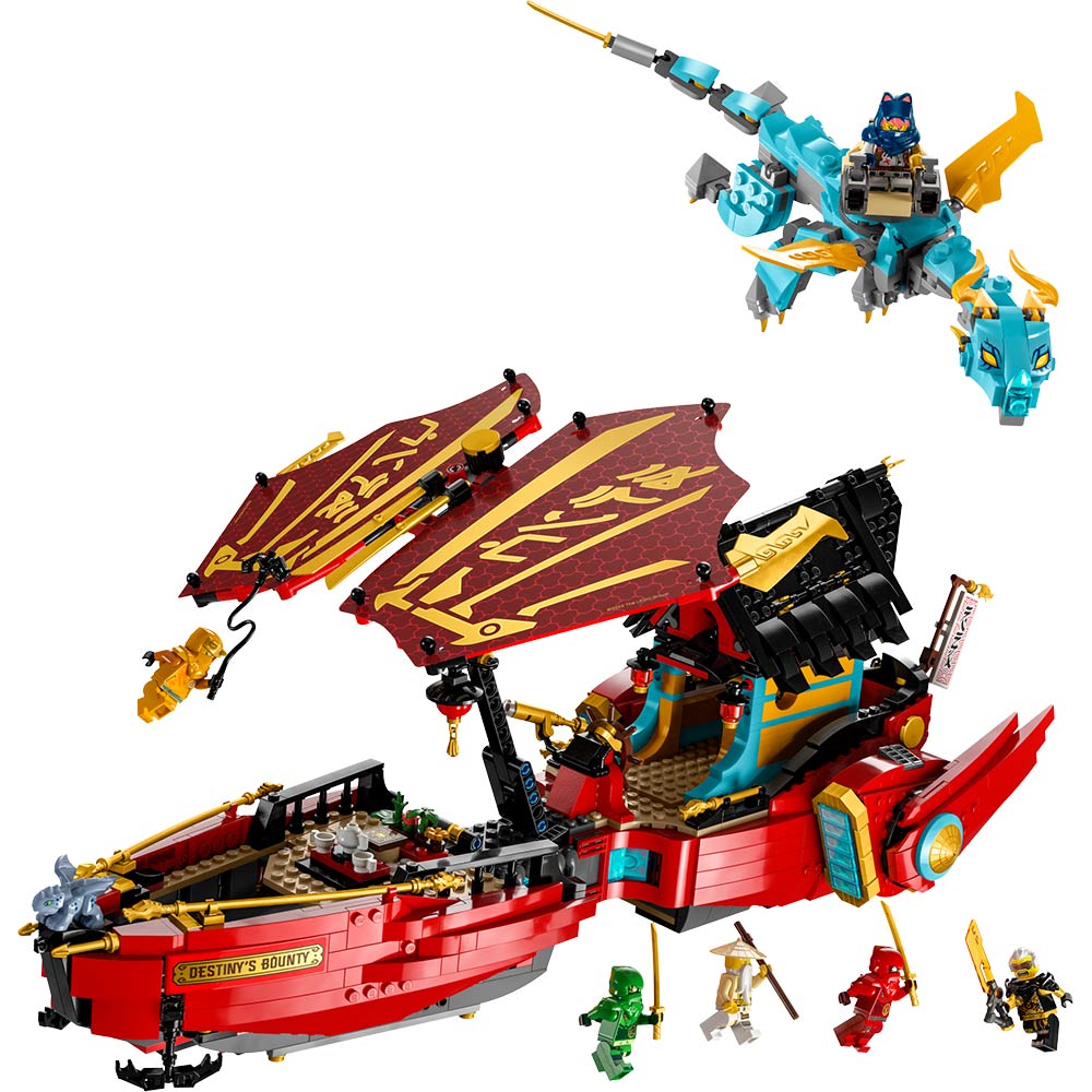 Конструктор LEGO Ninjago Дар судьбы - гонки со временем (71797) Тип уникальные детали