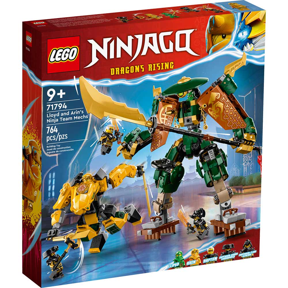 Конструктор LEGO Ninjago Командные роботы-ниндзя Ллойда и Арин (71794)