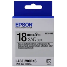 Лента EPSON LK-5SBE Black/Matt Silver (C53S655013)