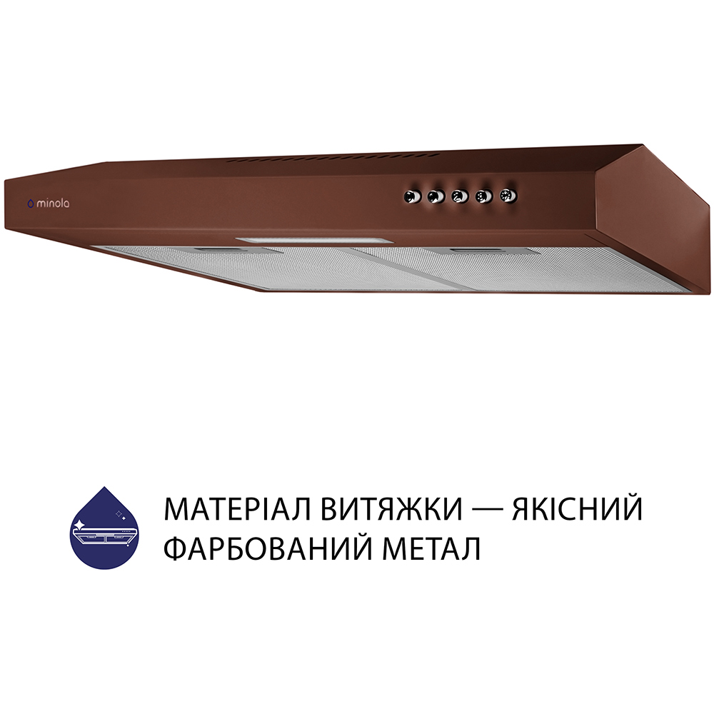 Вытяжка MINOLA HPL 513 BR Режим работы циркуляция