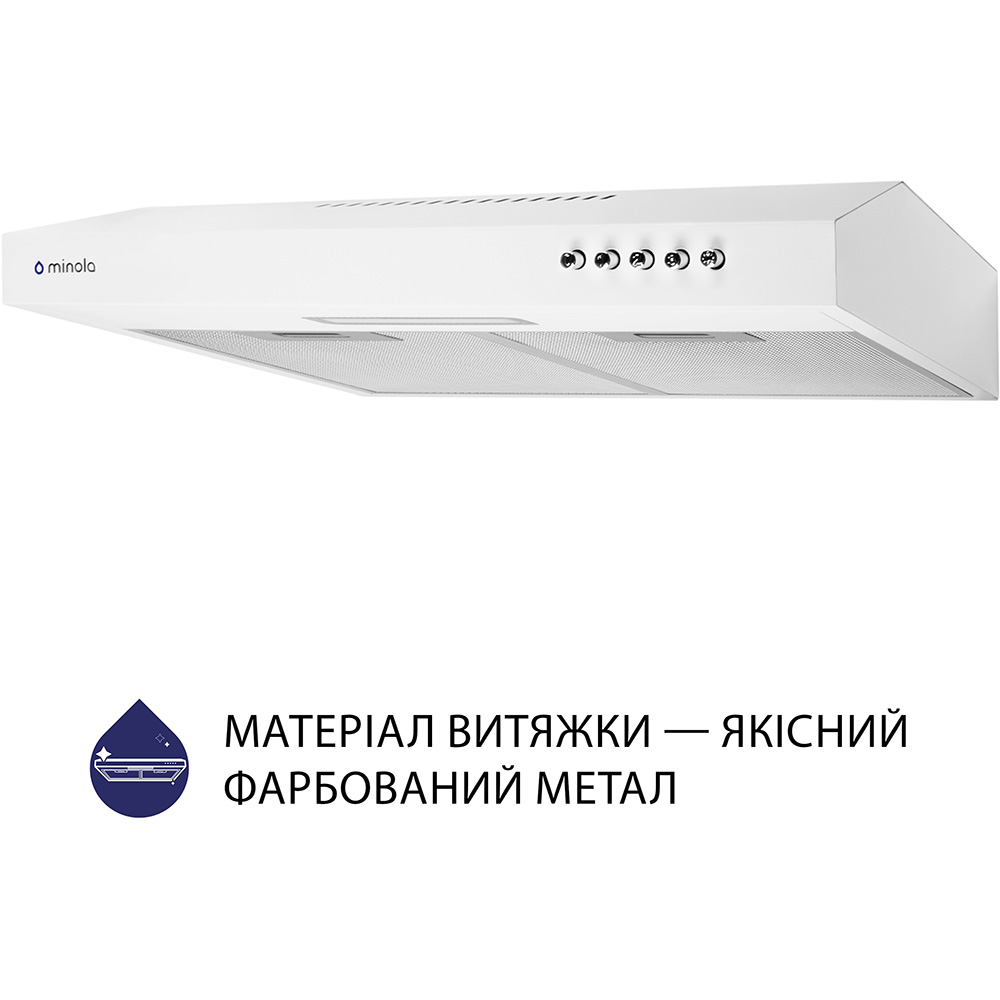 Вытяжка MINOLA HPL 513 WH Режим работы циркуляция