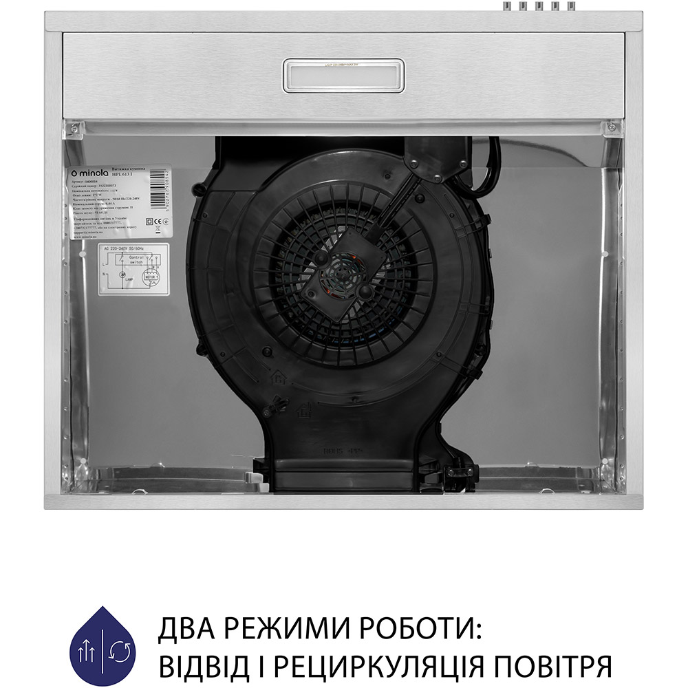 Внешний вид Вытяжка MINOLA HPL 613 I