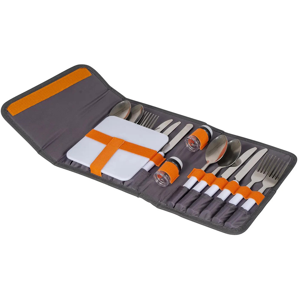 Набір столових приладів BO-CAMP Picnic 17 Pieces 4 Person Grey (7504340)