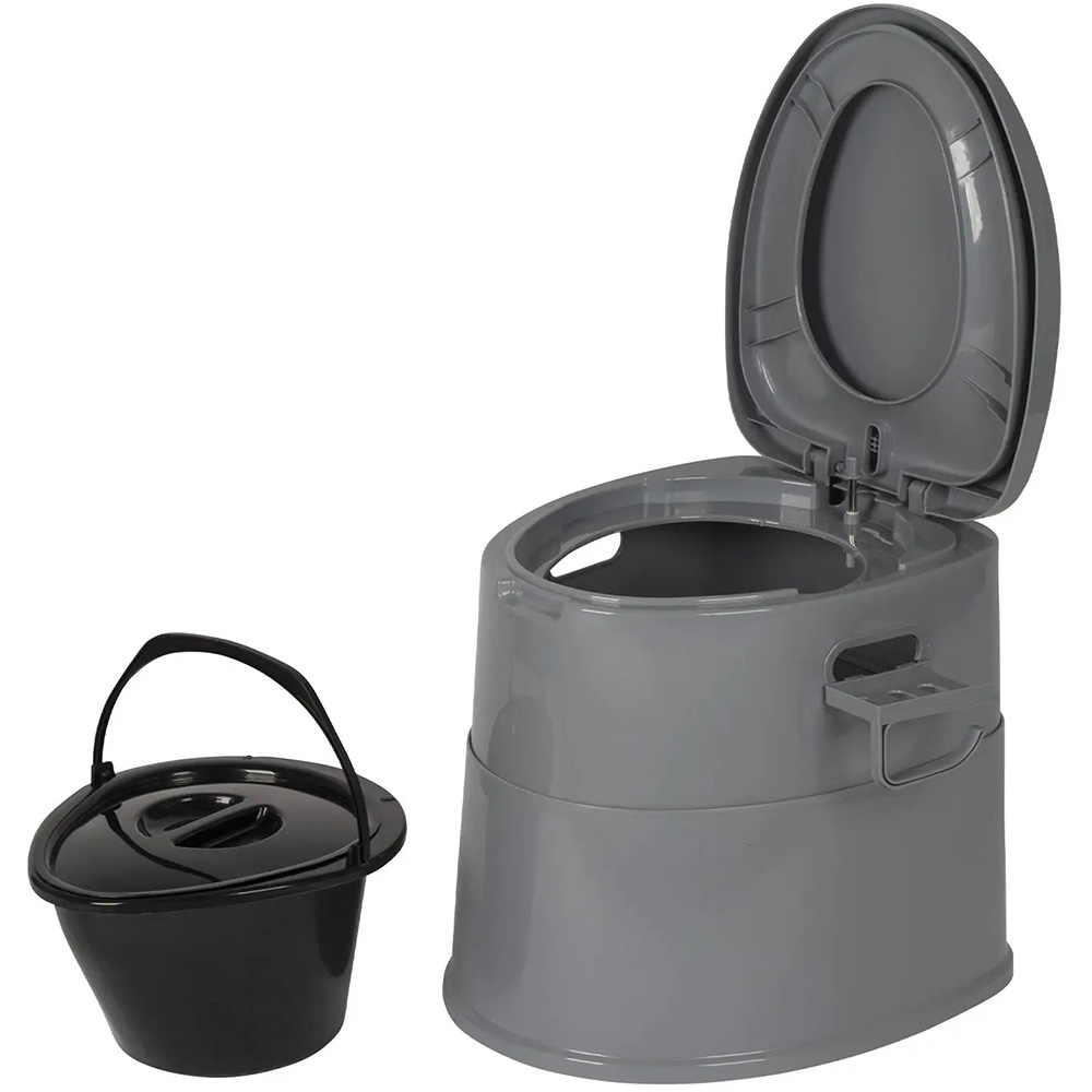 Зовнішній вигляд Біотуалет BO-CAMP Portable Toilet Comfort 7 Liters Grey (5502815)