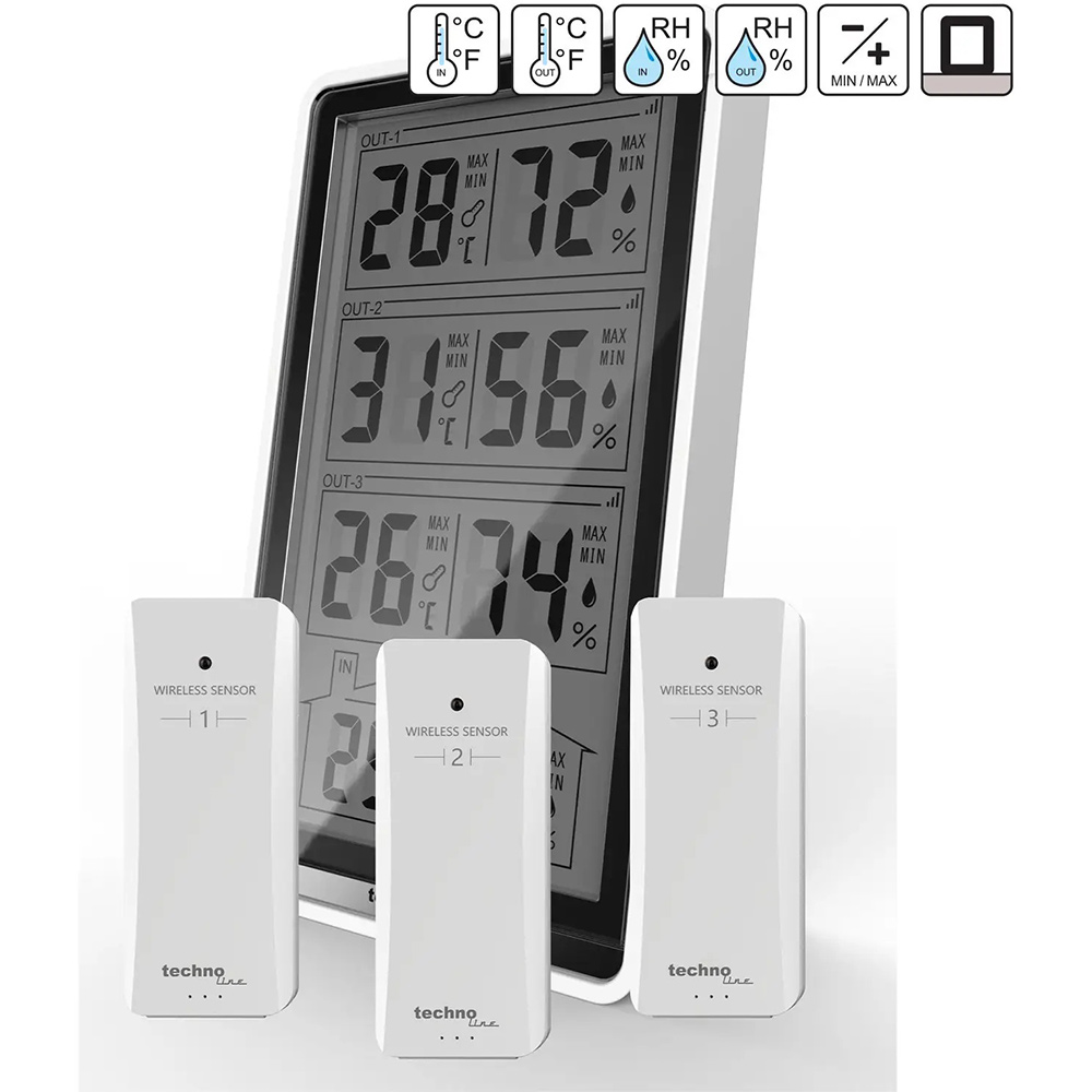 Покупка Метеостанція TECHNOLINE WS7060 Black (WS7060)