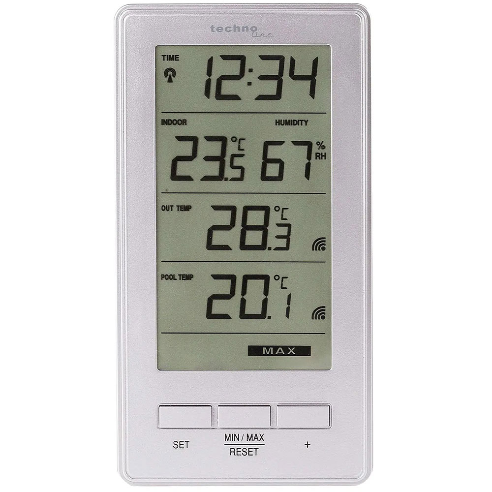 Метеостанція TECHNOLINE WS9069 IT Silver (WS9069) Тип електронний