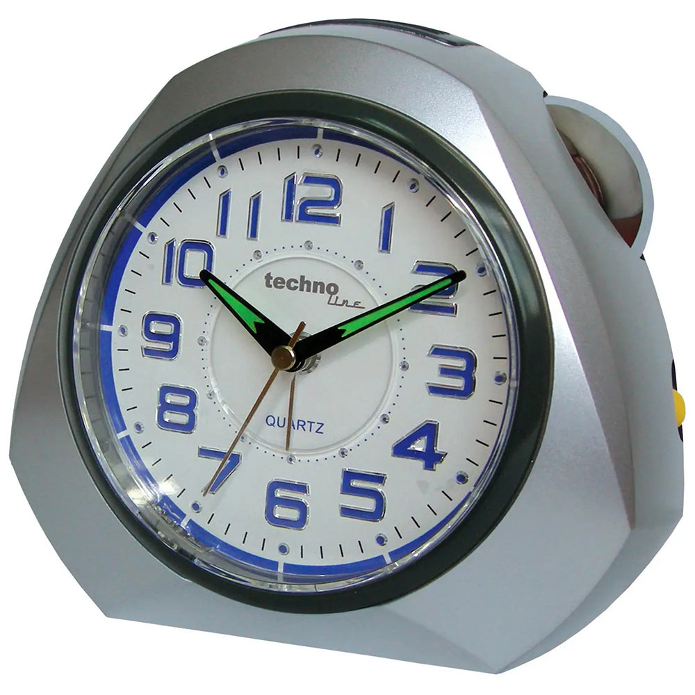 Настольные часы TECHNOLINE Modell XXL Silver Тип электромеханические (кварцевые)