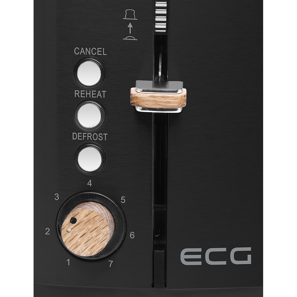 Внешний вид Тостер ECG ST 2768 Timber Black