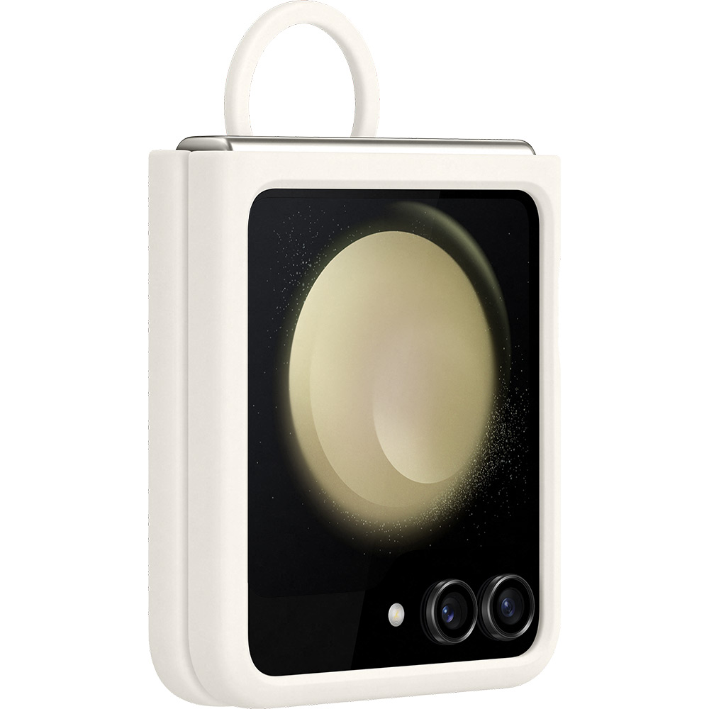 Чехол SAMSUNG Silicone Case Ring для Galaxy Flip 5 Cream (EF-PF731TUEGUA) Тип чехол-накладка