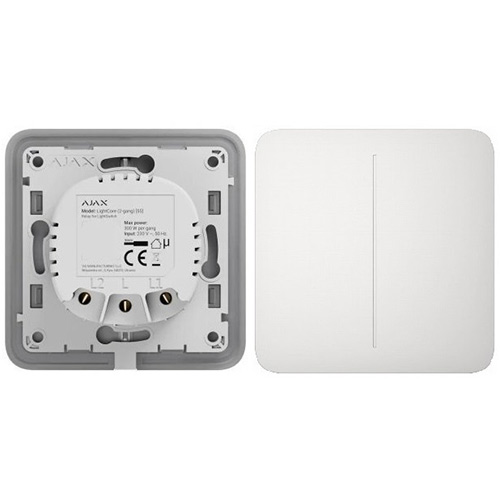 Умный выключатель AJAX LightSwitch White (ALS2W) Умный выключатель AJAX LightSwitch White (ALS2W) Степень защиты IP20