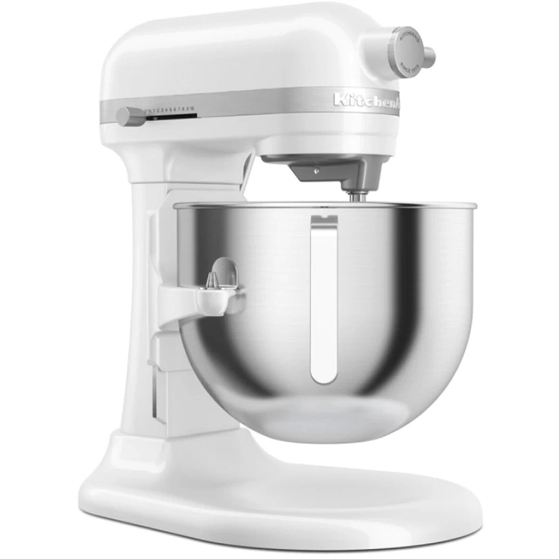 Кухонна машина KITCHENAID Heavy Duty 6,6 л White (5KSM70JPXEWH) Комплектація чаша, віночок, гак для тіста, насадка для густих сумішей, захист від бризок;