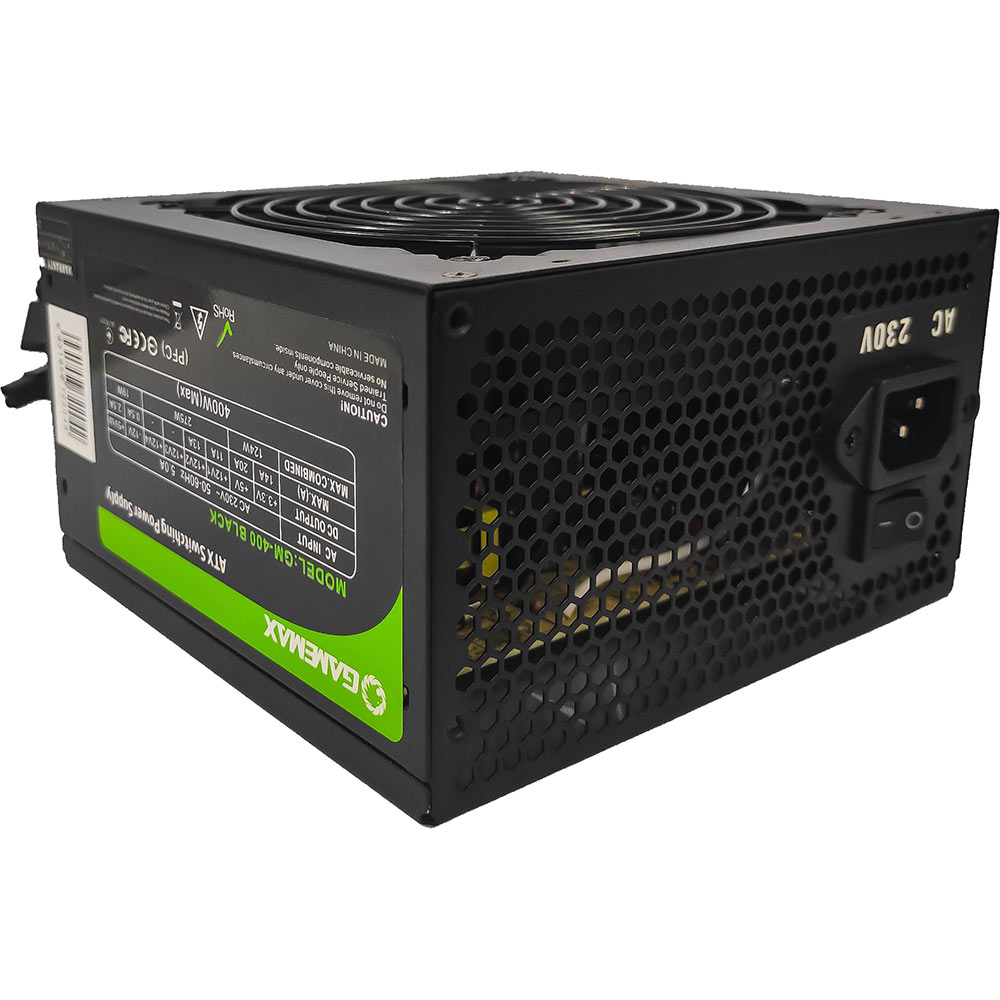 Блок питания GAMEMAX 400W GM-400 Black Форм-фактор ATX