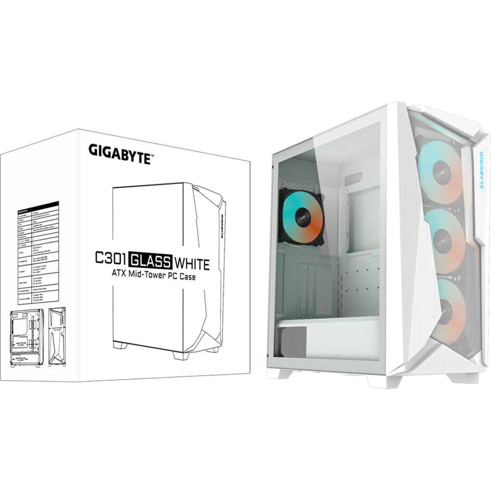 Заказать Корпус GIGABYTE C301 GLASS WHITE