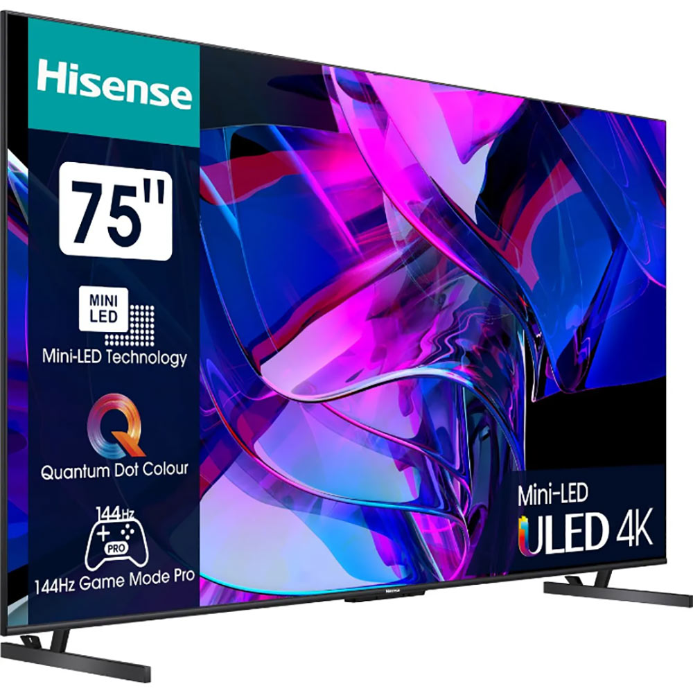 Телевизор HISENSE 75U7KQ Разрешение 3840 x 2160 (4K UHD)