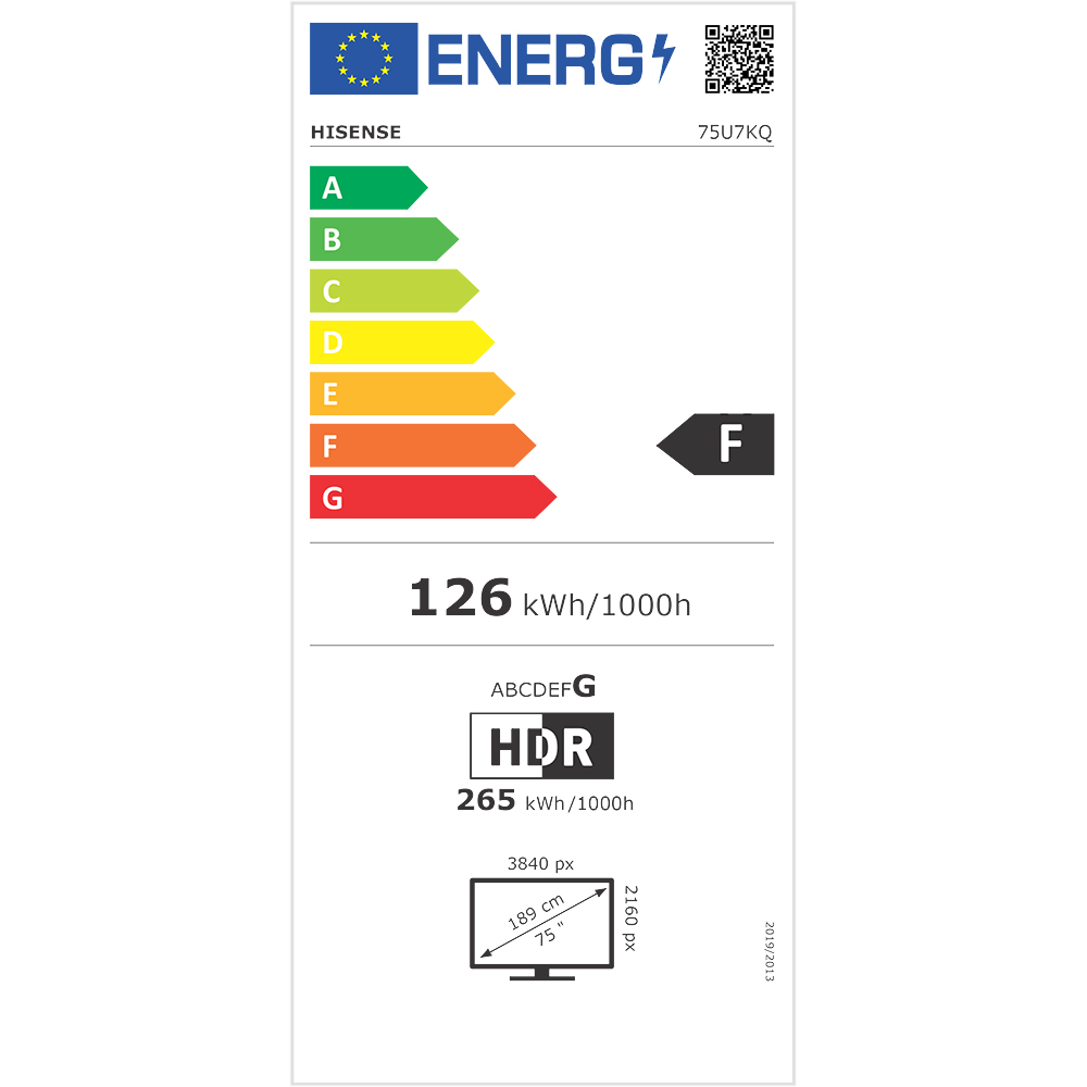 Внешний вид Телевизор HISENSE 75U7KQ