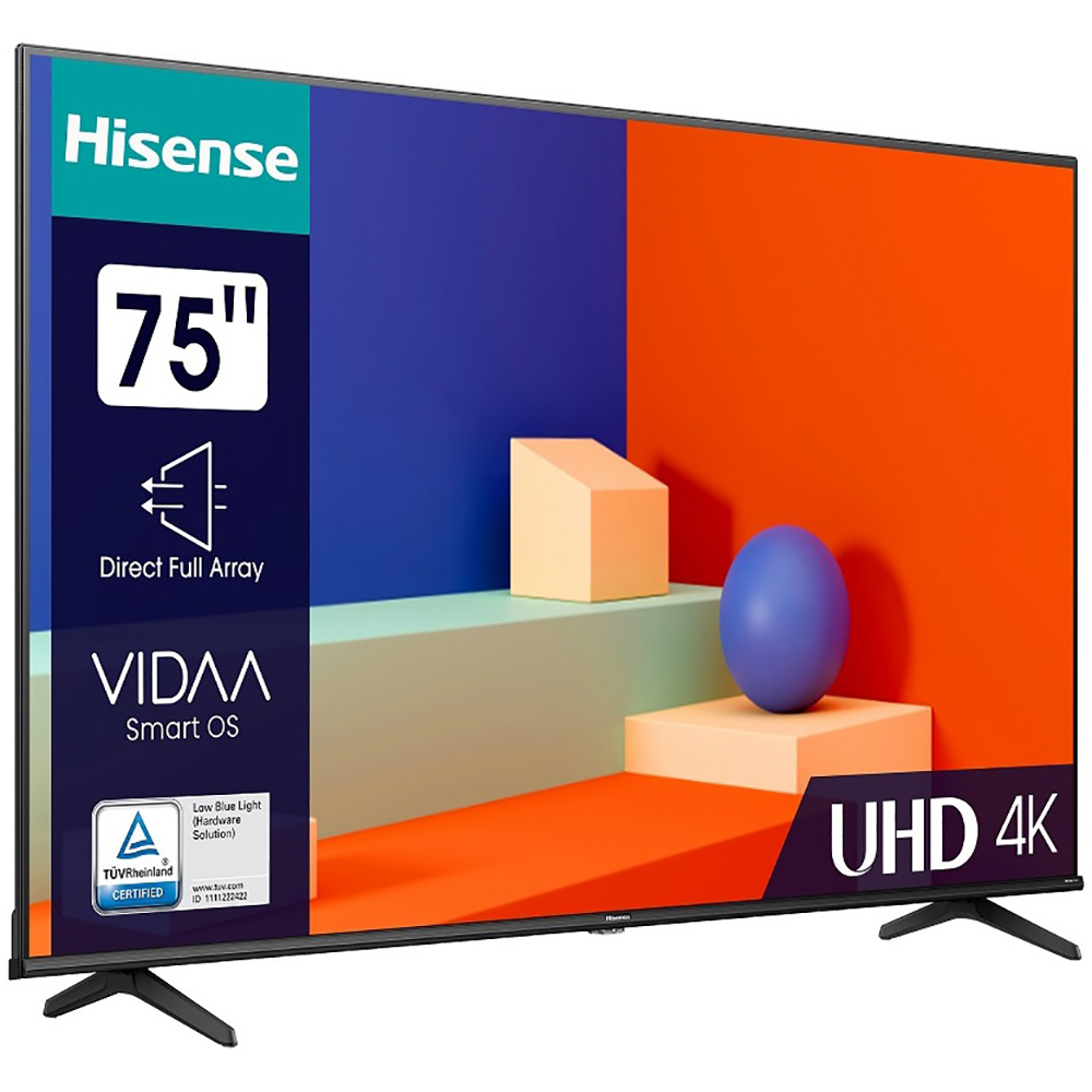 Телевизор HISENSE 75A6K Разрешение 3840 x 2160 (4K UHD)