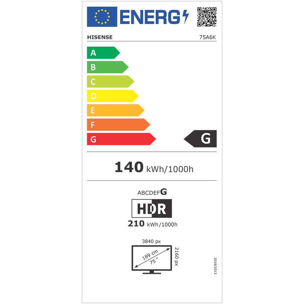 В Украине Телевизор HISENSE 75A6K