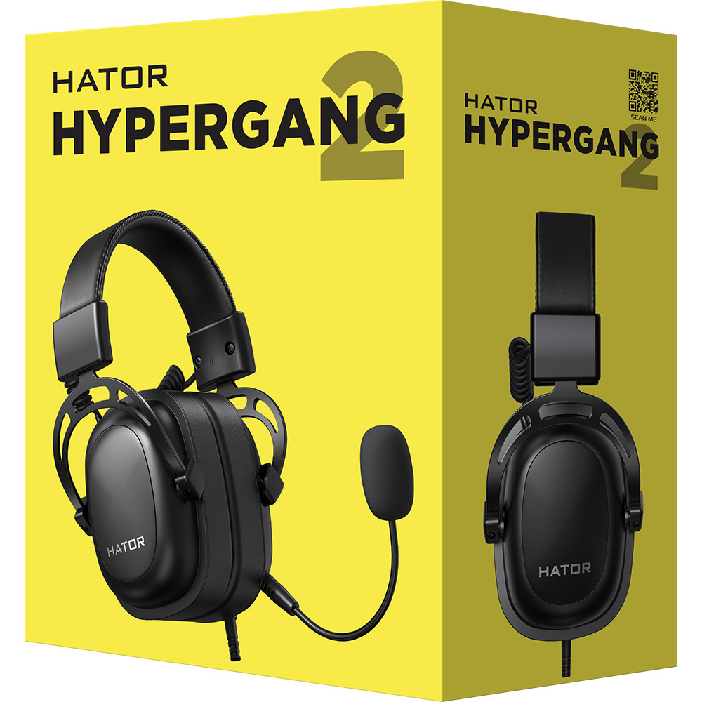 Фото Гарнітура HATOR Hypergang 2 Black (HTA-910)