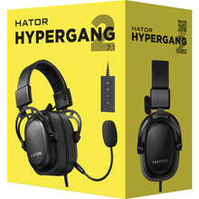 Гарнитура HATOR Hypergang 2 USB 7.1 Black (HTA-940)