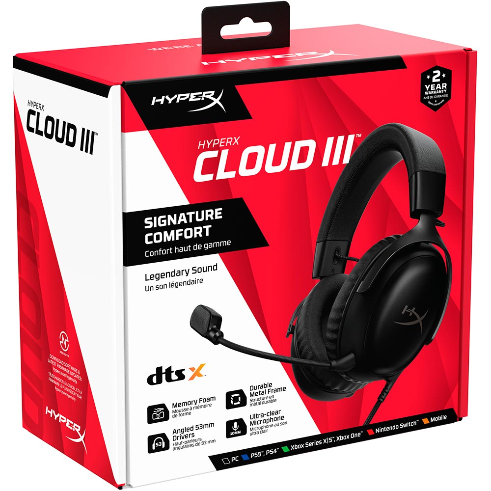 Покупка Гарнітура HYPERX Cloud III Black (727A8AA)