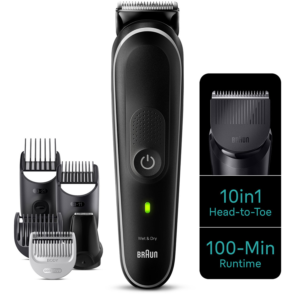 Тример BRAUN 10-in-1 Style Kit 5 MGK5440 Область застосування борода