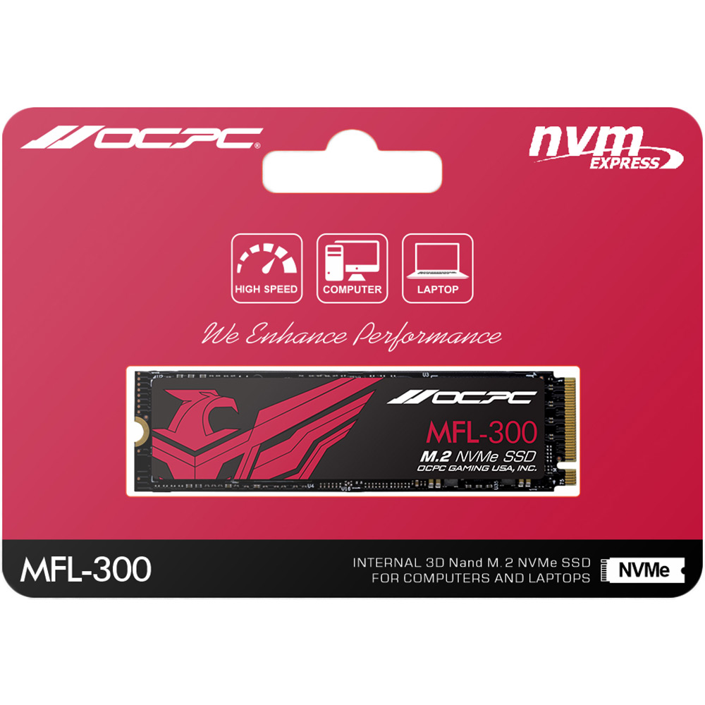 SSD накопичувач OCPC MFL-300 1TB (SSDM2PCIEF1TB) Призначення жорсткого диска для настільного комп'ютера