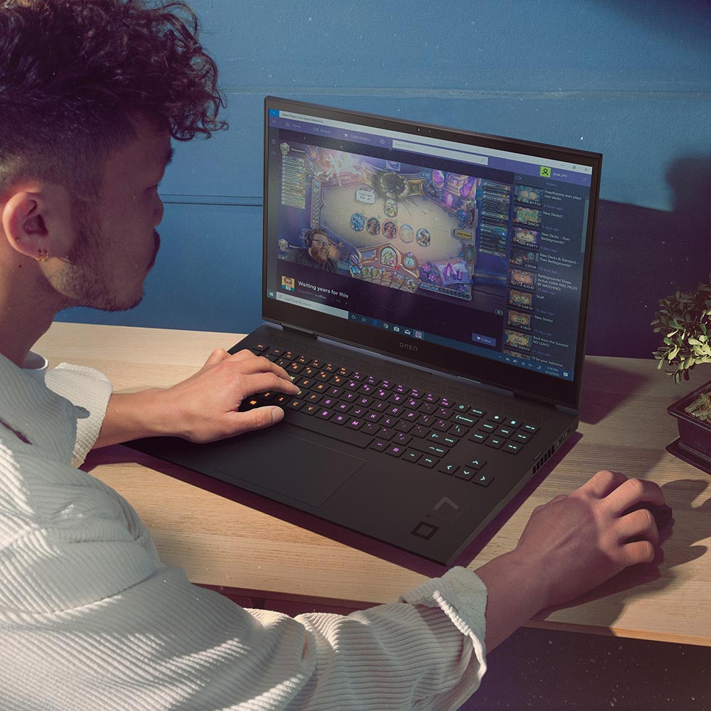 Изображение Ноутбук HP OMEN 17-ck2006ua Shadow black (8A805EA)